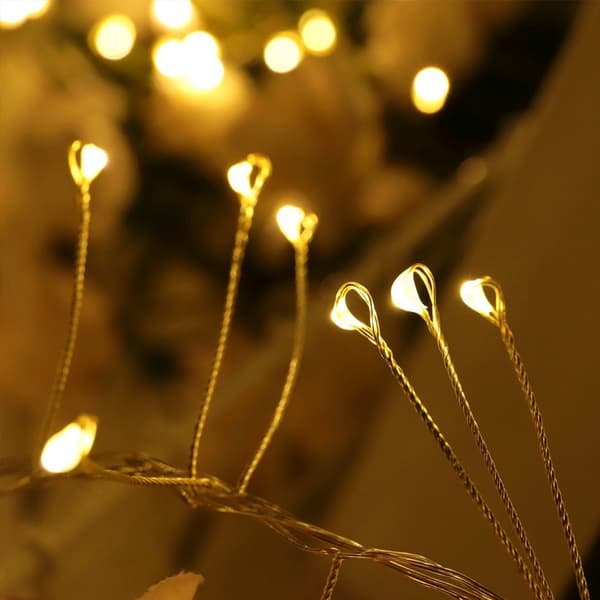 Julelys, LED-lyskjede, USB 1,5M, 50 stjernelys, 8 moduser