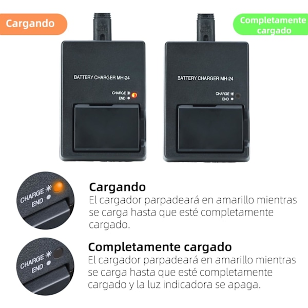 EN-EL14 Batterioplader MH-24 til Nikon P7000 P7100 P7700 P7800 D5100 D5200 D5300 D5500 D5600 D3100 D3200 D3300 D3500 Kamera