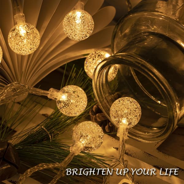 LED-valosarja, Kuplapallovalosarja 6m 40 LED, Jouluvalot (White light)