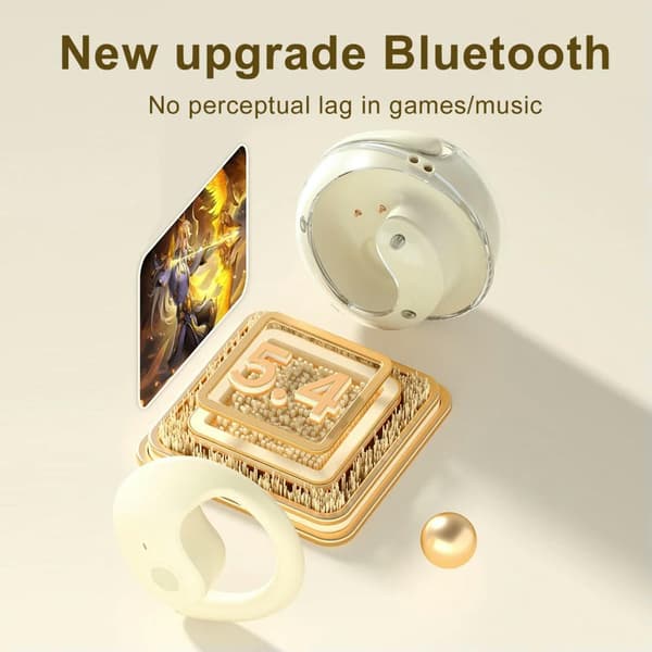 True Wireless Bluetooth-hörlurar Ipx5 Vattentäta Brusreducerande Trådlösa Bluetooth-hörlurar För Android/Ios Beige