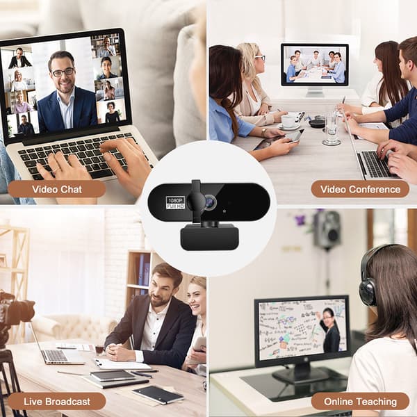 webbkamera 1080P HD USB-kamera med mikrofon