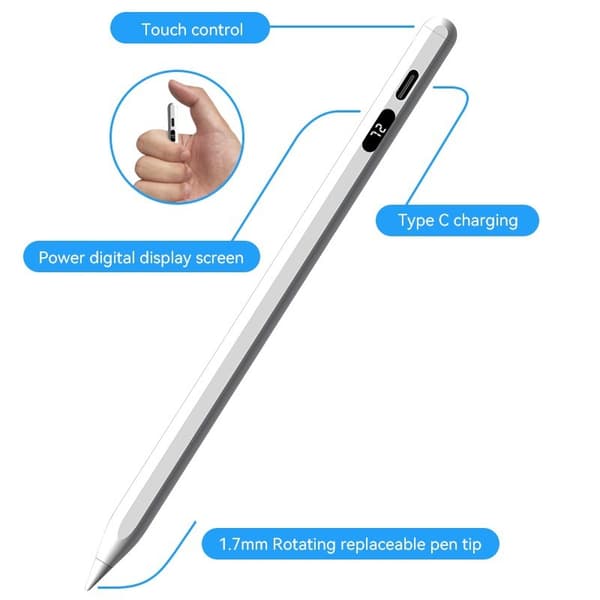 Stylus Penna För iPad 2018-2024 (magnetisk typ)