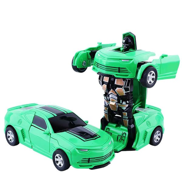 Leketøybil Mini Bumblebee Transformasjonsrobot er (grønn)