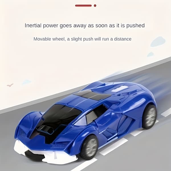 Legetøjsbil Mini transformerende legetøjsrobot (Bugatti-rød)
