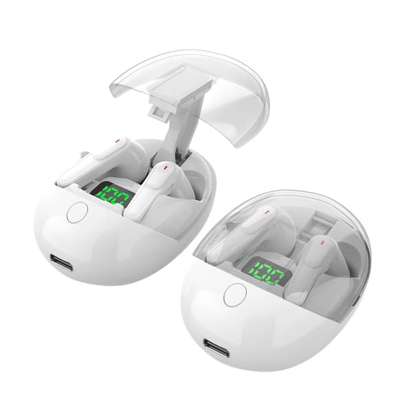 Ægte trådløse Bluetooth hovedtelefoner 5.3 Intelligent Digital Display Pro-one In-ear Lilla