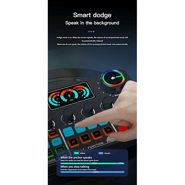 V98 live lydkort med lydopptak og stemmeveksler