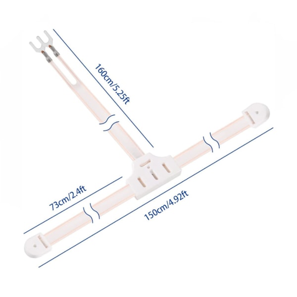 Radioantenn T-formad Dipol FM-antenn med adapter