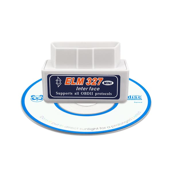 ELM327 V2.1 Bil OBD2 Mini Bluetooth Diagnostisk Interface Scanner Detektor Værktøj hvid