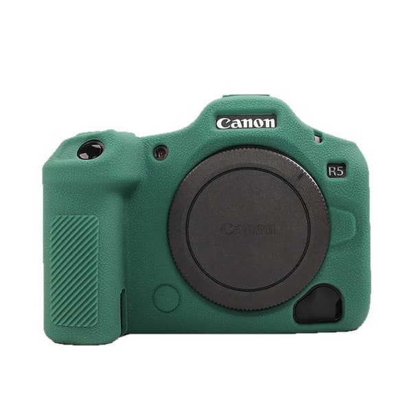 Etui til Canon EOS R5II Silikon kameratilbehør (Darkgreen)