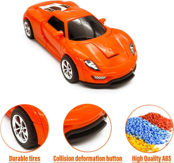 Leluauto Mini Porsche Muuntuva Robotti (Violetti)