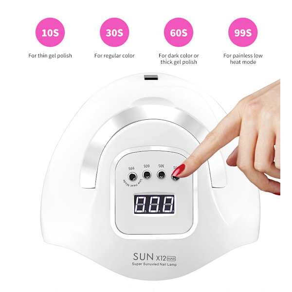 280W UV LED Nagellampa Snabb Gel Polish Torkmaskin 66 LEDs UV-Ljus för Manikyr