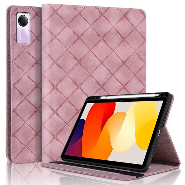 Fodral för Xiaomi Redmi Pad SE 11 2023 Rutigt Skyddsfodral rosa