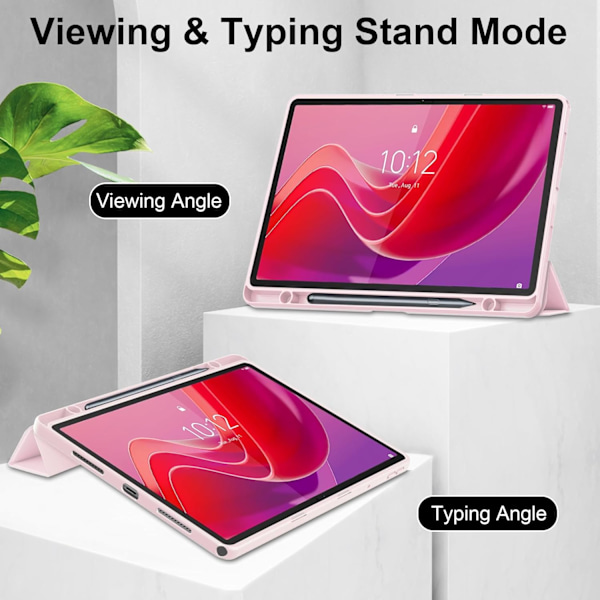 Transparent Akryl Mjuk TPU Skyddsfodral för Lenovo M11 11 Tum (TB330FU) Tablet Fodral TB330FU Rosa