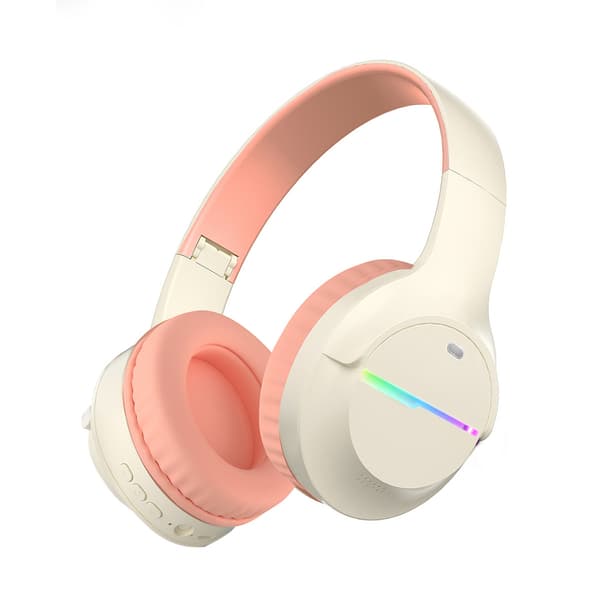 Bluetooth-øretelefoner, gamingheadset, HiFi-stereolyd (orange)