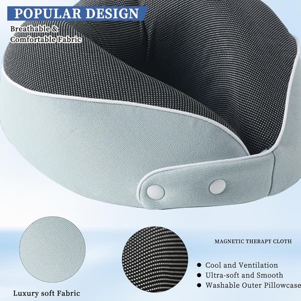 Nackkudde Memory Foam Portabel U-formad Resenackkudde Cervical Support Kudde