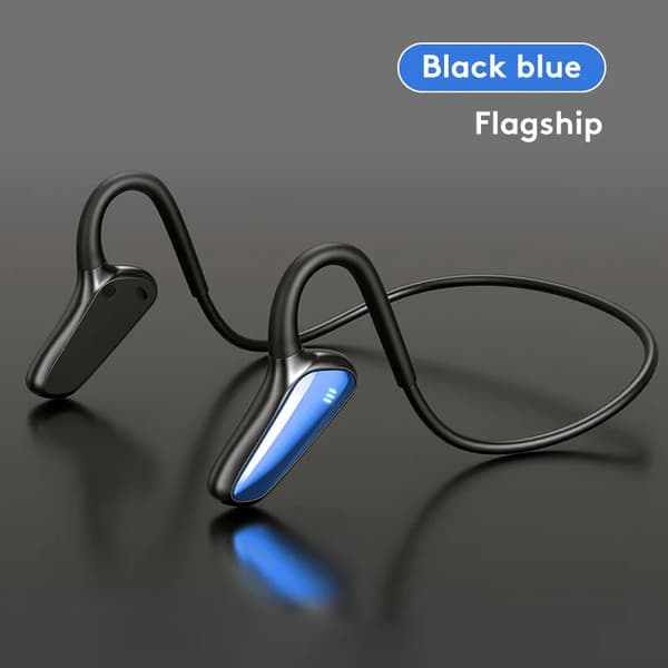 Ægte trådløse Bluetooth-hovedtelefoner M-D8 Bone Conduction Bæltemikrofon Sort