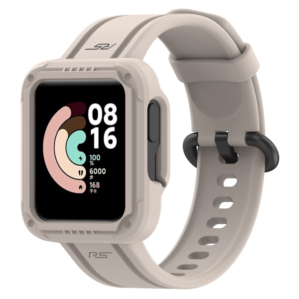Passar Redmi 1/Mi Watch Lite/Redmi 2/Mi Watch2 Lite Monokromt Integrerat Silikonarmband Elfenben