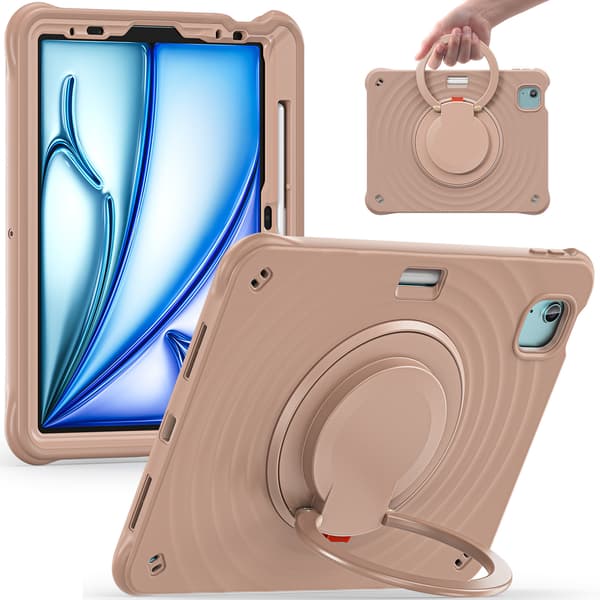 Fodral för iPad Pro 13 2024 Roterande Ställ (Khaki)