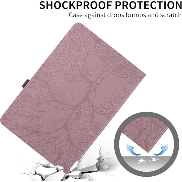 Fodral för Lenovo Tab M11 11 2024 TB330FU Trädmönster rosa