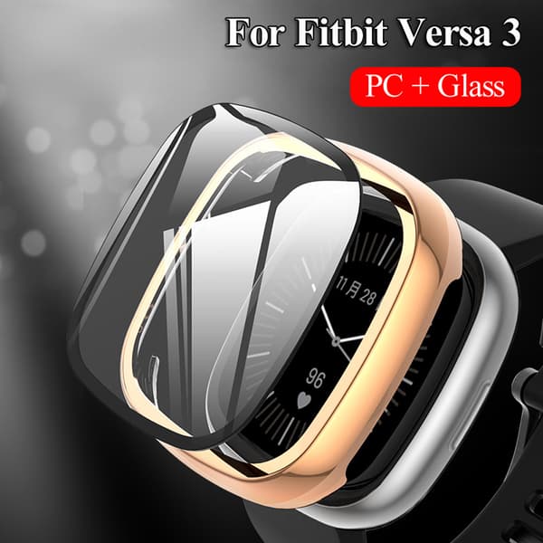 Suojakotelo Fitbit Versa 3:lle (ruusukulta)