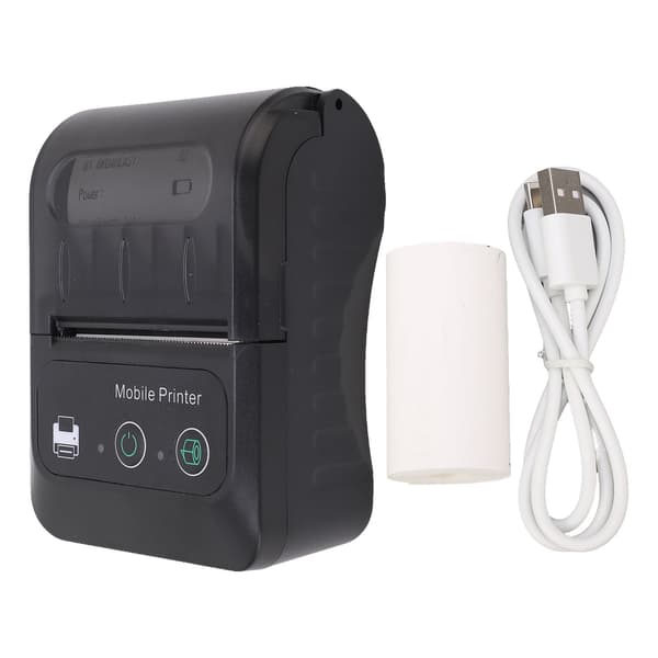 2 tommer trådløs mini termisk printer 58 mm bredde, USB-interface kvitteringsudskrivning til Android, iOS og Windows