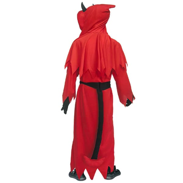 Röd Grim Reaper Cosplay Kostym, Halloween Festklänning (Size S)