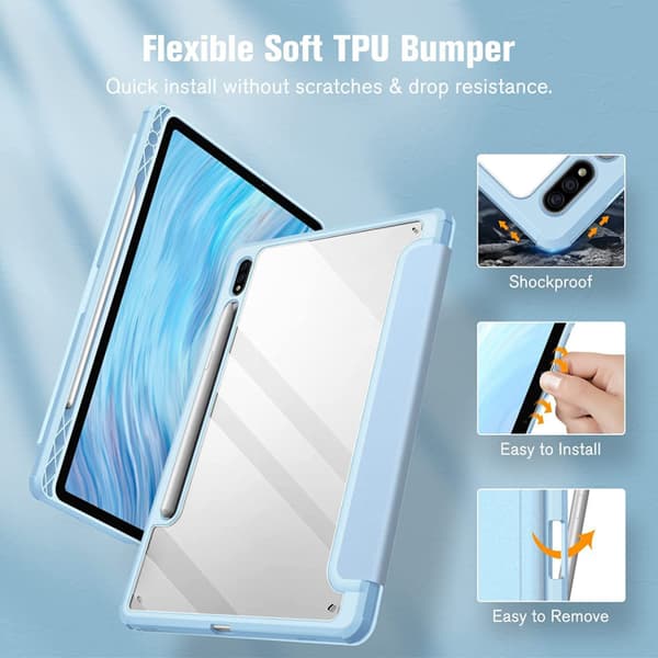 Fodral till Samsung Galaxy Tab S7 Plus (12.4\") Purple