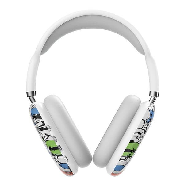 Hjälmmonterade Bluetooth-hörlurar Vita