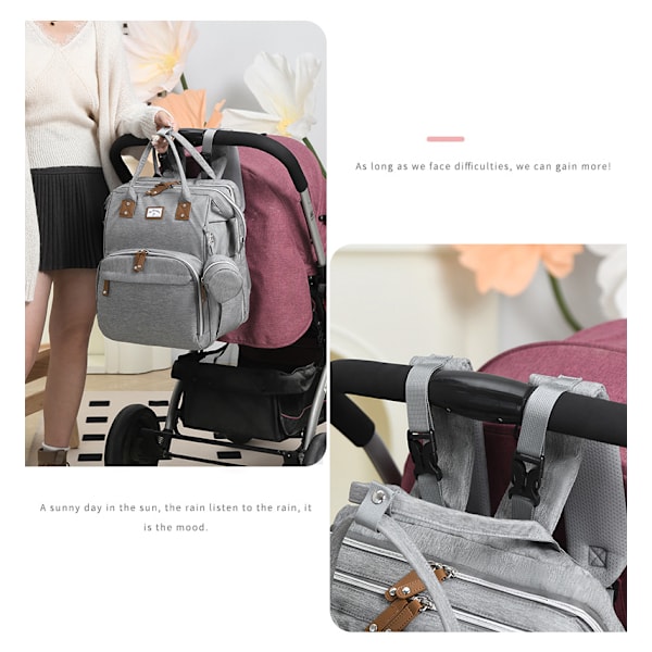 Skötväska för baby, Skötbäddsryggsäck Off-white