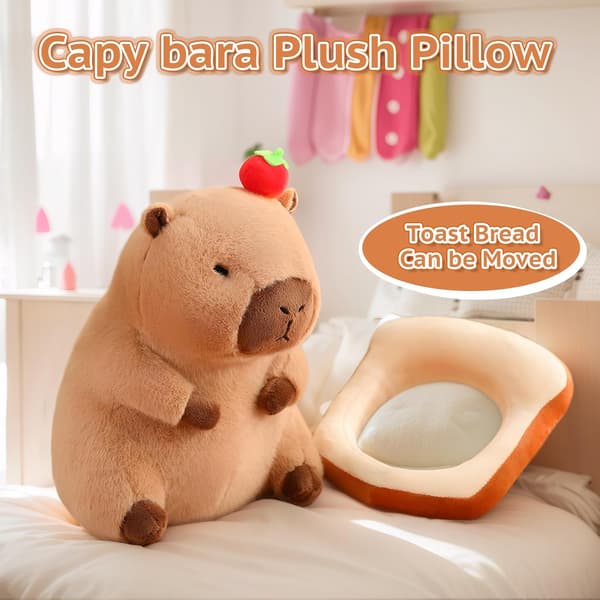 Capybara gosedjur, 60 cm kudde, lämplig som barnpresent