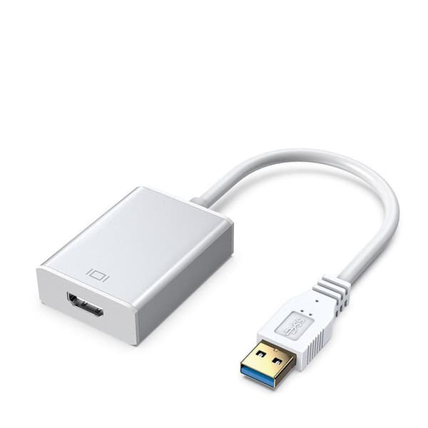 USB til HDMI konverter, HD video adapter sølv