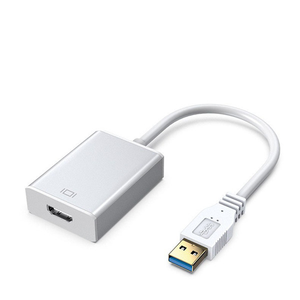 USB till HDMI-omvandlare, HD-videoadapter silver