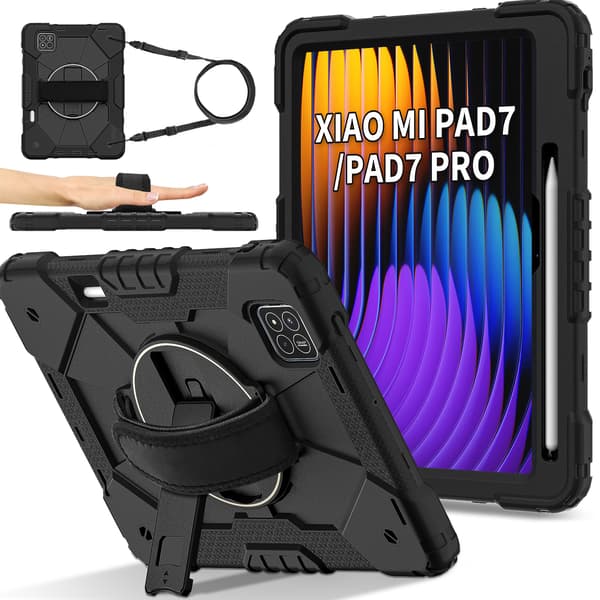 Etui til Xiaomi Ipad 7 Pro 11,2-tommer med penholder (Sort)