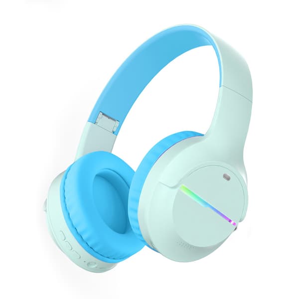 Bluetooth-hörlurar, Gamingheadset, HiFi-stereoljud (blå)