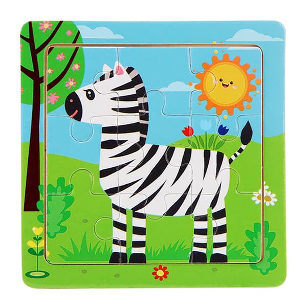 Zebra pusselleksaker, Montessori babyleksaker, barnleksaker