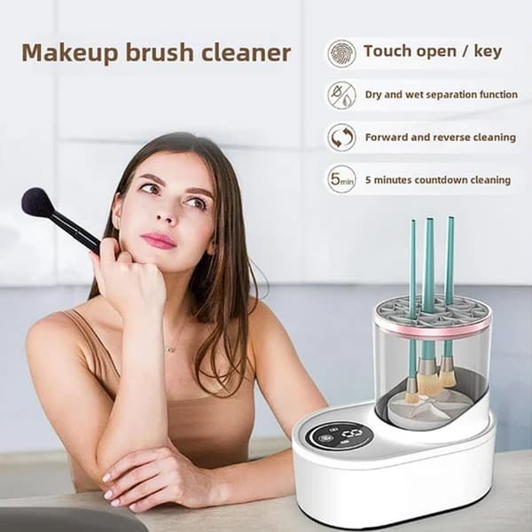 Automatisk makeupbørsterenser (opladelig version)