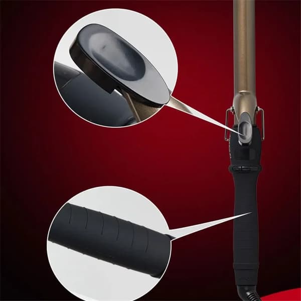 krølltang LCD-skjerm 25mm (80-200℃-Hvit)