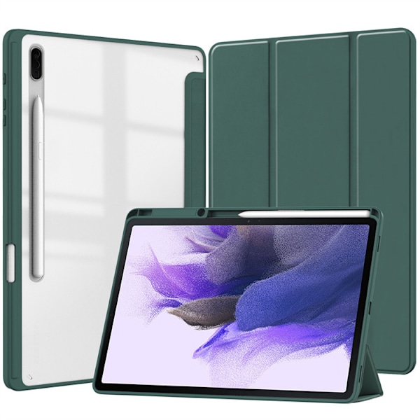 Fodral för Samsung Galaxy TAB S9 PLUS/S9 FE PLUS 12.4 2023 Akryl Tablet Skyddsfodral - grön