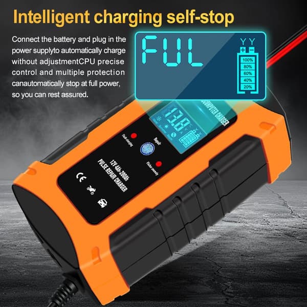 Smart batterilader 12V 20A med autoreparasjon, for blybatterier