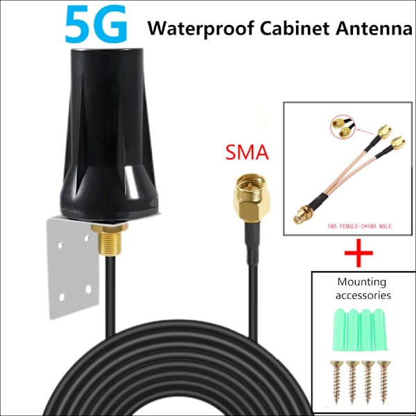 5G-antenne 4Gnb-modul som er vert for 2,4G Wifi Iot Smart Terminal-antenne med Sma-adapterkabel