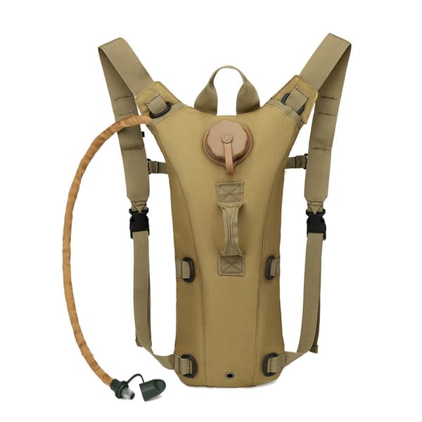 Tactical Hydration Pack -vesireppu 3L BPA-vapaalla nesteytysrakolla (Khaki)