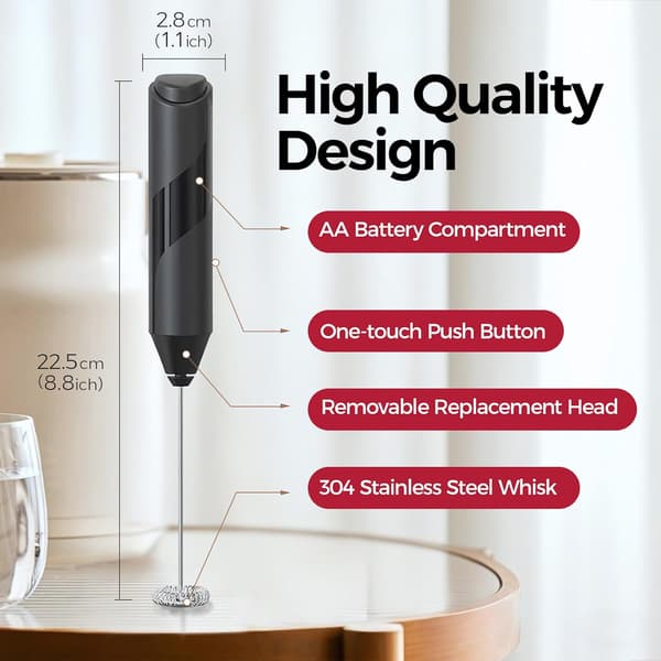 Melkeskummer, USB-oppladbar elektrisk blender
