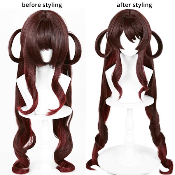 peruk Valnöt cosplay rosa peruk