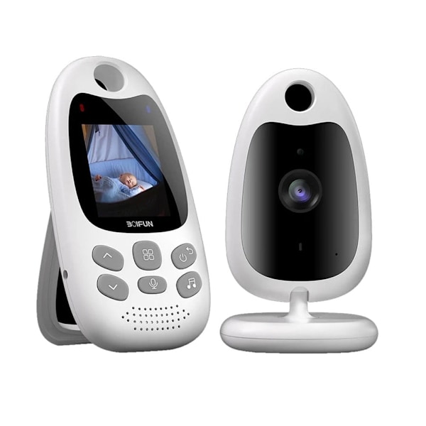 VB610 Babyalarm 2 Tommer Skærm med Tovejs Stemme Intercom Automatisk Nattesyn