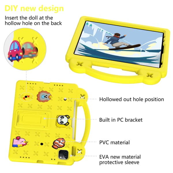 Etui for iPad Pro13 (2024) Anti-Fall (Gul)