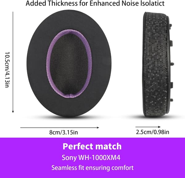 Ørepuder til Sony WH-1000XM4 (Lilla)