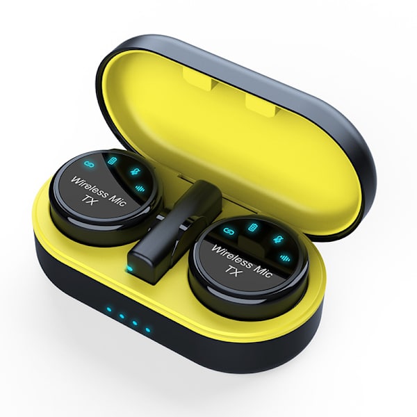 Lavalier Mikrofon Trådløs Magnetisk Støjreduktion Plug And Play Kompatibel Til Type-C Interface Android (Gul)