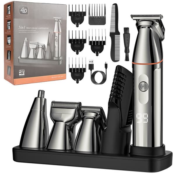 Hårklippare, Professionell Skäggtrimmer, Herr Grooming Kit
