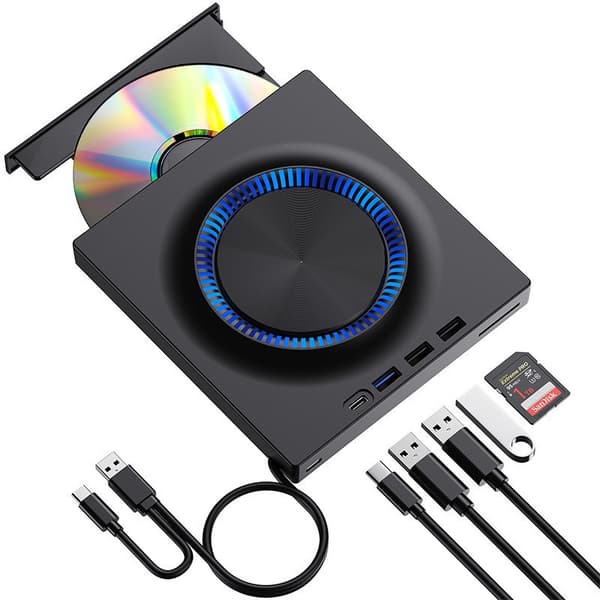 Ekstern CD DVD Drev USB 3.0 CD DVD ROM +/-RW Disk Drev Afspiller Brænder
