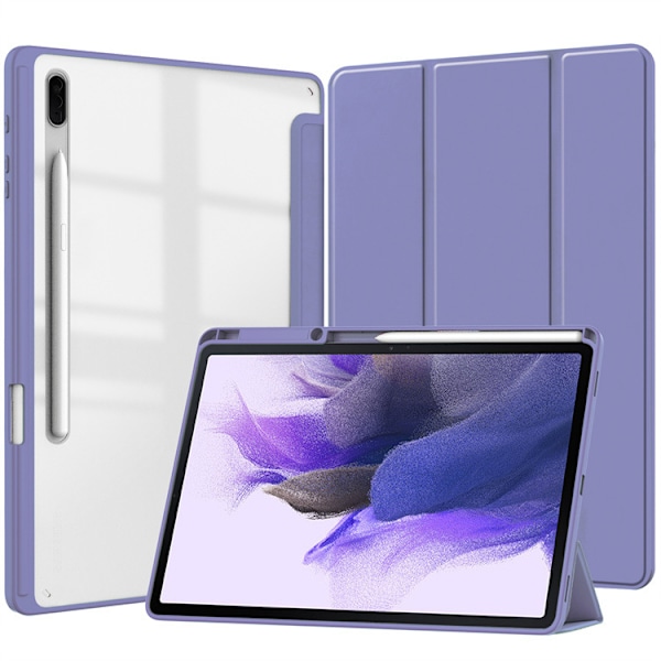 Fodral för Samsung Galaxy TAB S9 PLUS/S9 FE PLUS 12.4 2023 Akryl Tablet Skyddsfodral - Lila